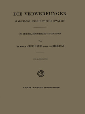 cover image of Die Verwerfungen